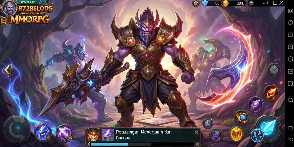 Tangkapan layar gameplay yang menunjukkan aksi menarik dalam dunia MMORPG.
