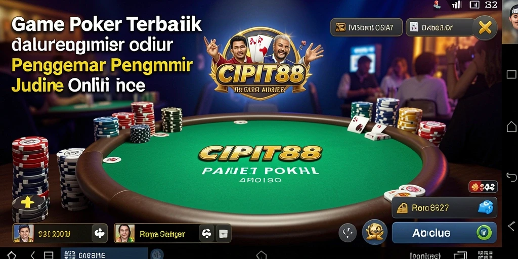 Screenshot gameplay menunjukkan keseruan permainan Poker di CIPIT88.