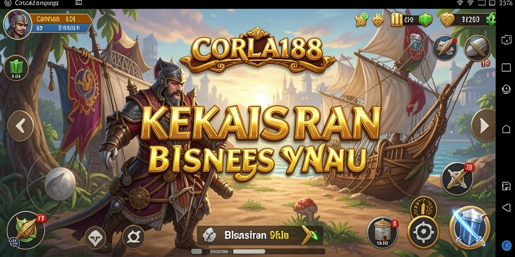 Tampilan gameplay CORLA188 yang menarik dan berwarna-warni.