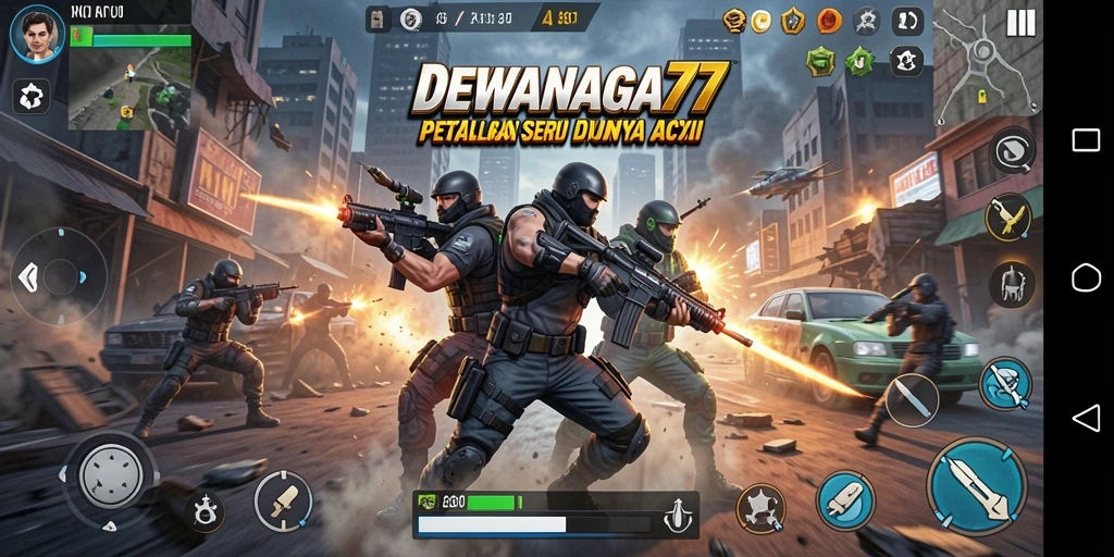 Tangkapan layar DEWANAGA77 menampilkan aksi mendebarkan gameplay.