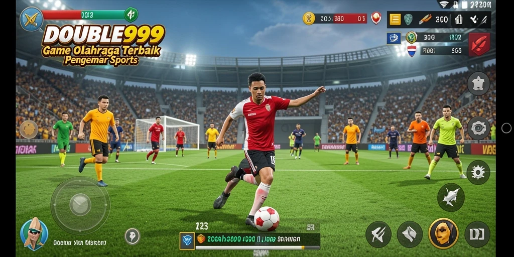 Screenshot gameplay seru di DOUBLE999 yang menangkap aksi olahraga.