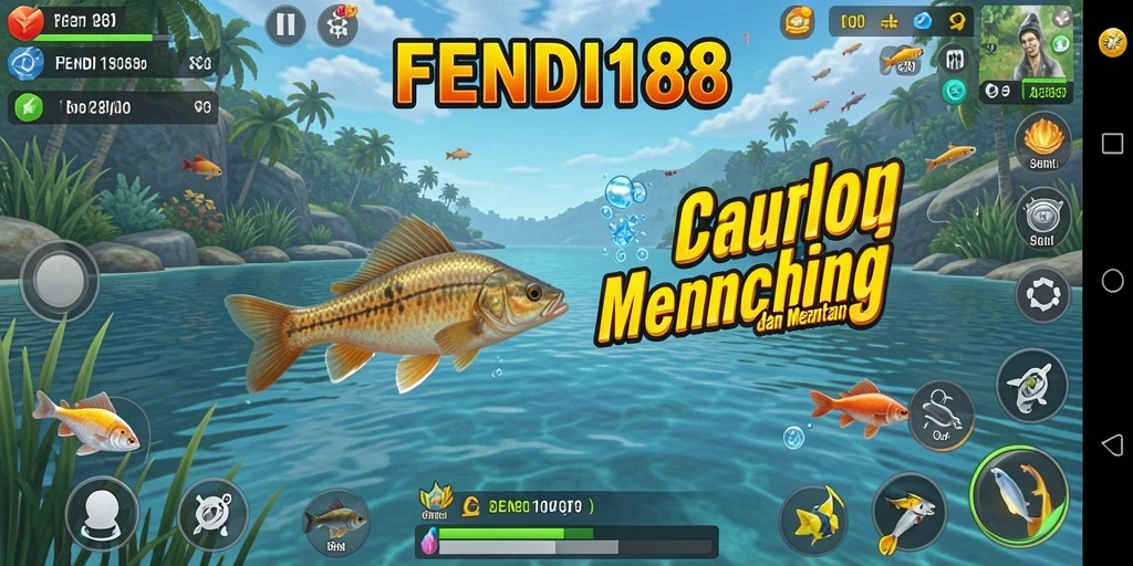 Tampilan gameplay FENDI188 yang menarik saat memancing.