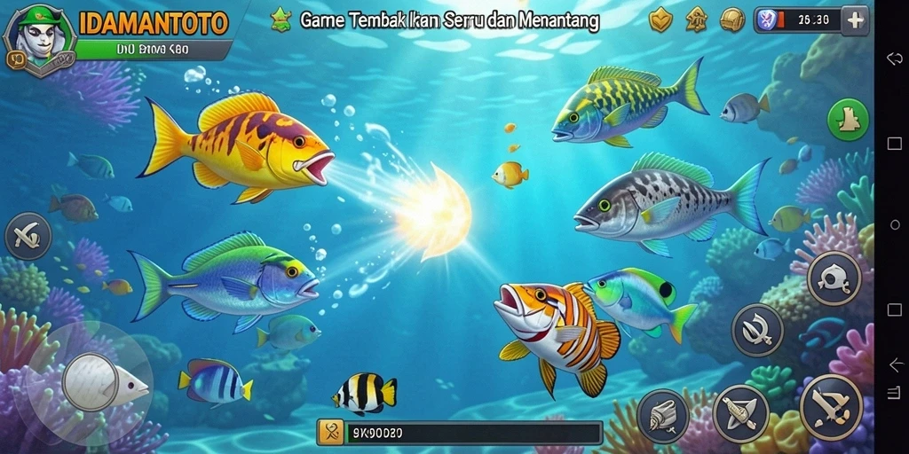 Gameplay menarik dari IDAMANTOTO saat menangkap ikan.