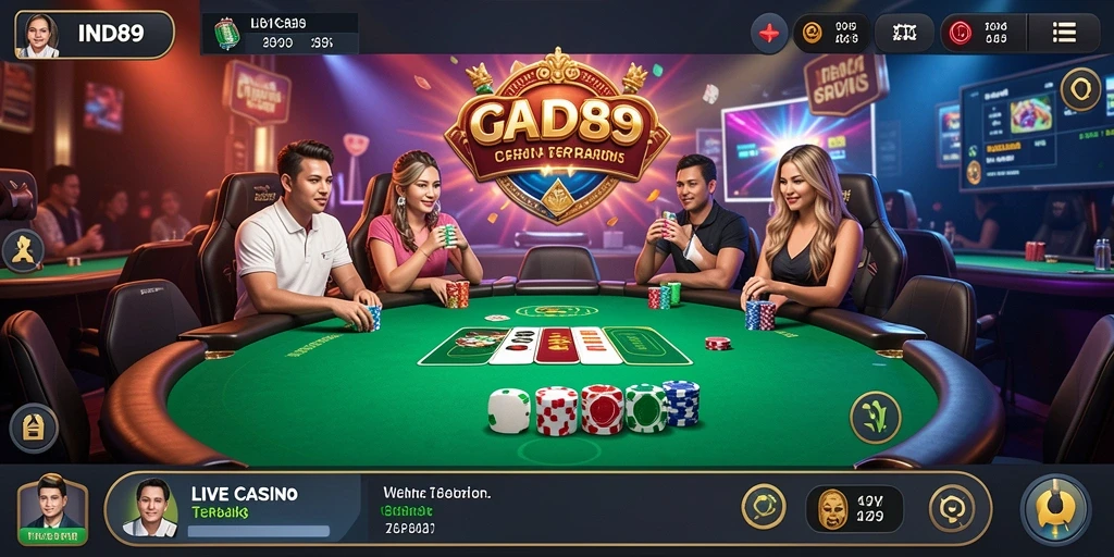 Screenshot gameplay <strong>IND89</strong> menunjukkan suasana kasino yang seru dan interaktif.