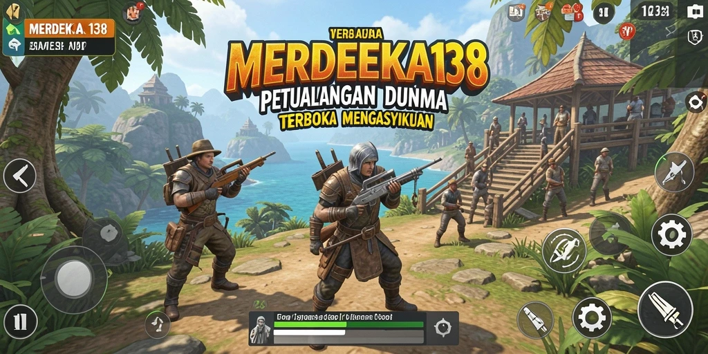 Tangkapan layar dari gameplay MERDEKA138 menampilkan petualangan mendebarkan di dunia terbuka.