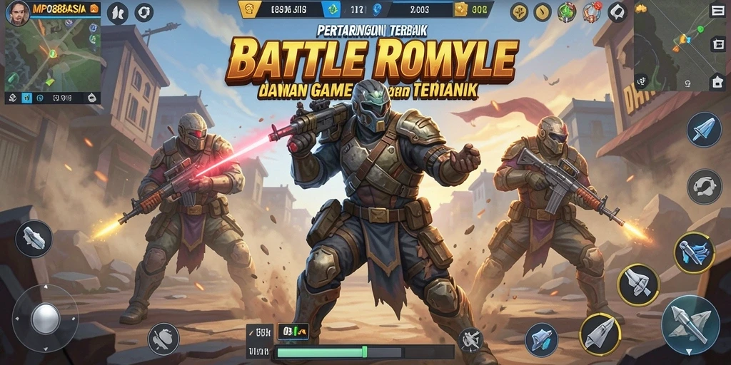 Screenshot gameplay MPO88ASIA yang menampilkan aksi Battle Royale yang mendebarkan.