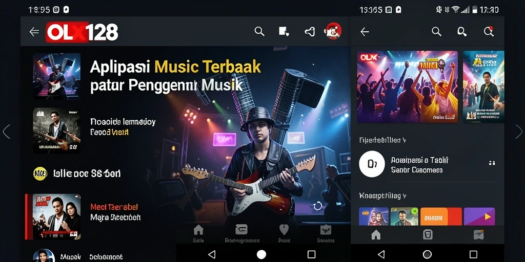 Tampilan menarik dari gameplay <strong>OLX128</strong> menunjukkan interaksi pengguna dengan musik.