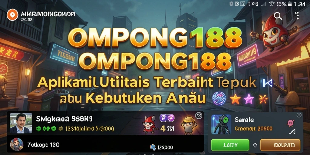 Tampilan aplikasi OMPONG188 yang user-friendly dan fungsional.