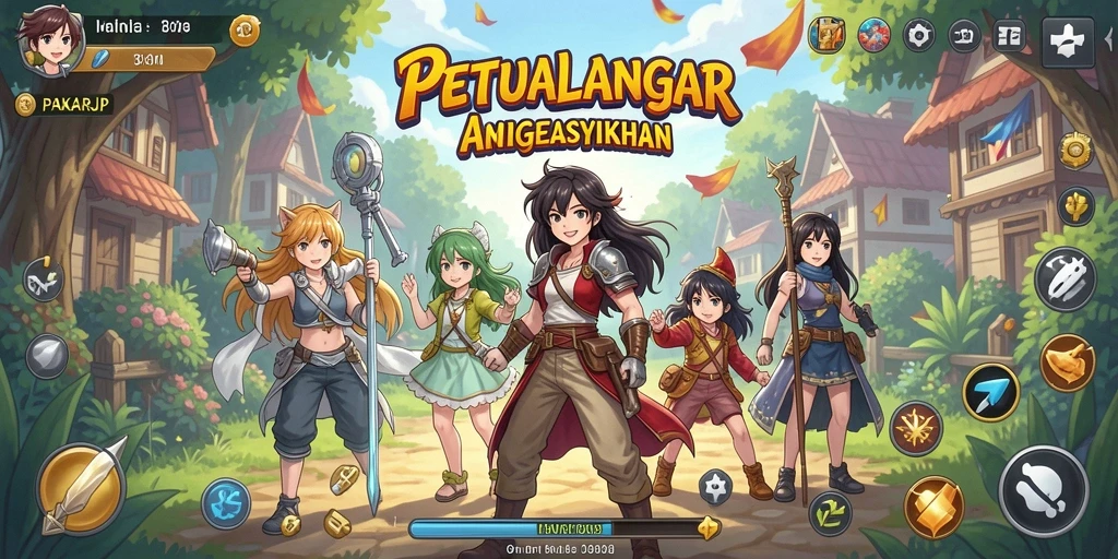 Tampilan gameplay PAKARJP yang menakjubkan dan penuh aksi.