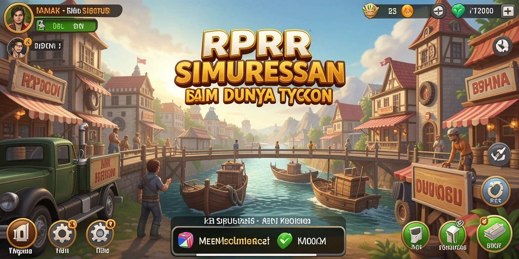 Screenshot RPRR menampilkan gameplay dinamis dan seru dalam membangun bisnis.