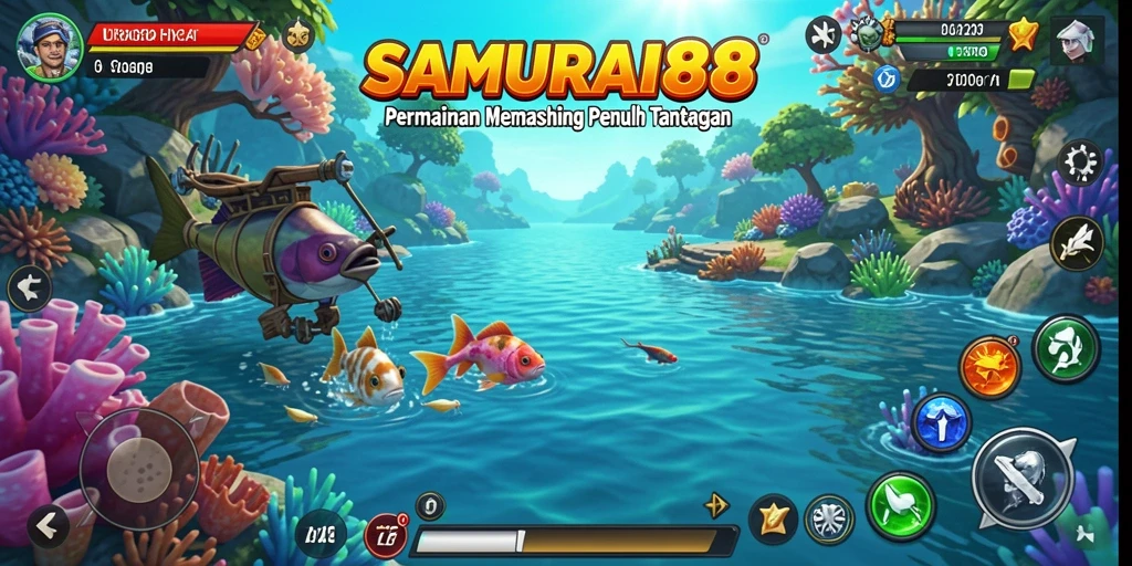 Gameplay SAMURAI88 yang seru dengan berbagai lokasi memancing.