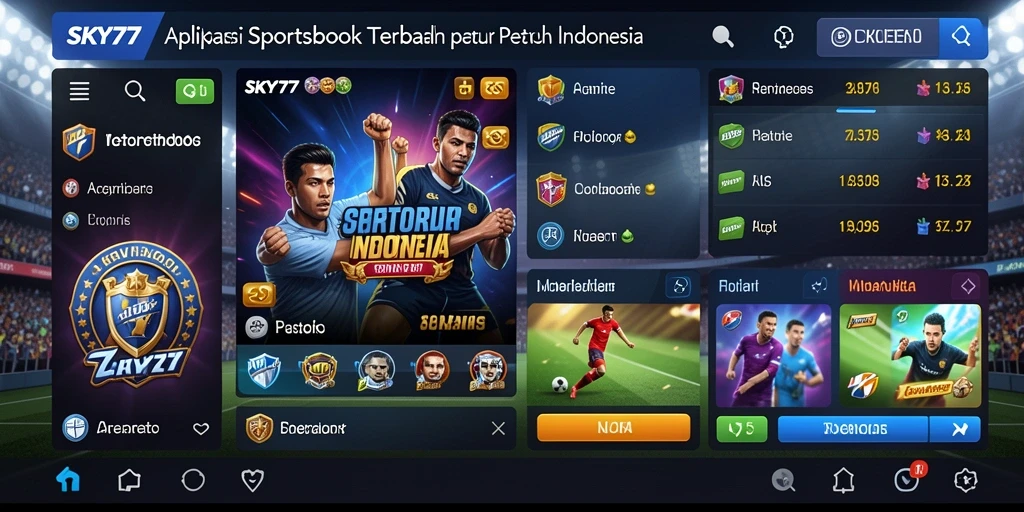 Tampilan gameplay menarik dari SKY77 yang menunjukkan fitur taruhan olahraga.