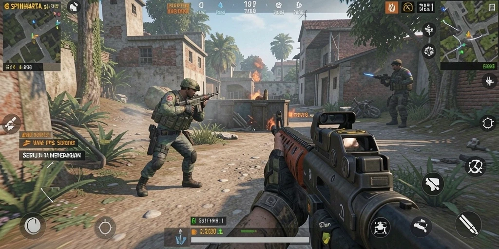 Tampilan gameplay SPINHARTA yang menegangkan dan seru.