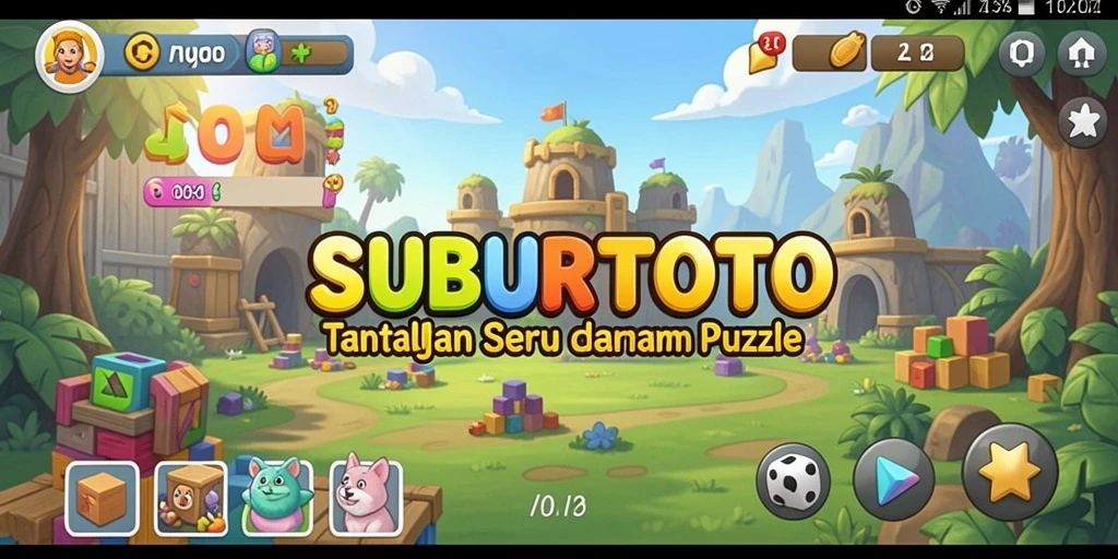 Tampilan gameplay menarik dalam SUBURTOTO dengan banyak teka-teki menantang.