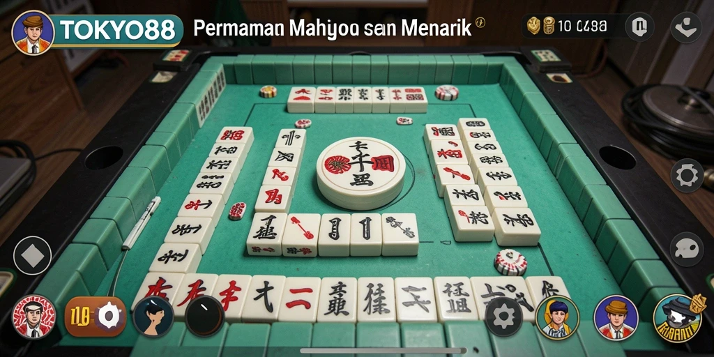Tampilan screenshot utama TOKYO88 menampilkan gameplay Mahjong yang mengasyikkan.