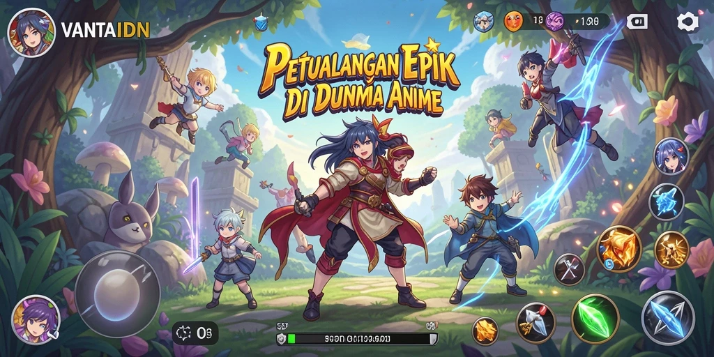 Tampilan aksi seru dalam gameplay VANTAIDN yang memukau.